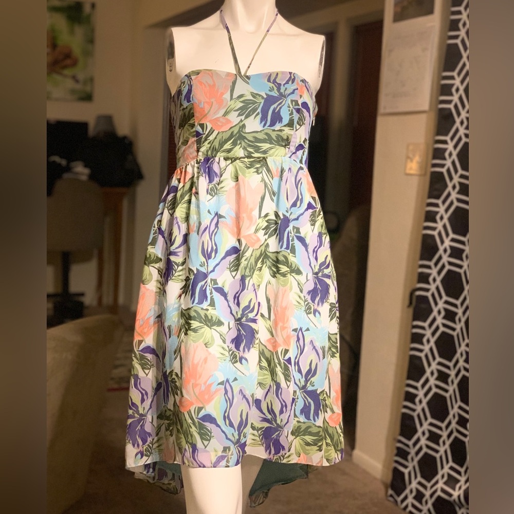 Kimchi Blue Strapless Dress in Pastel Floral